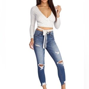 Windsor Wrap on it crop top